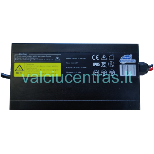 ENERGY RESEARCH 24V/7A Ličio jonų įkroviklis ENERGY RESEARCH 24V/7A Ličio jonų įkroviklis